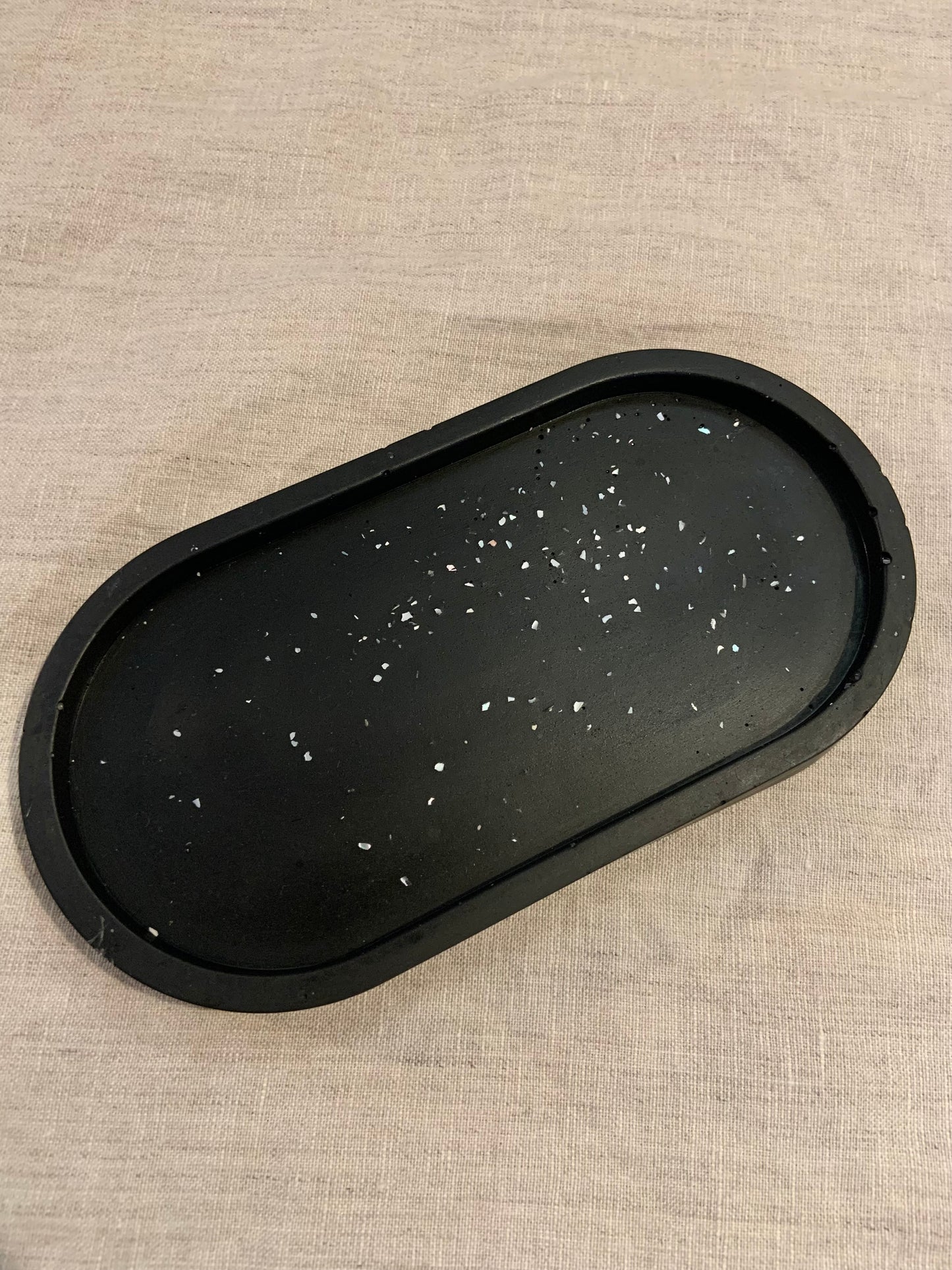 Vide poche ovale nacré