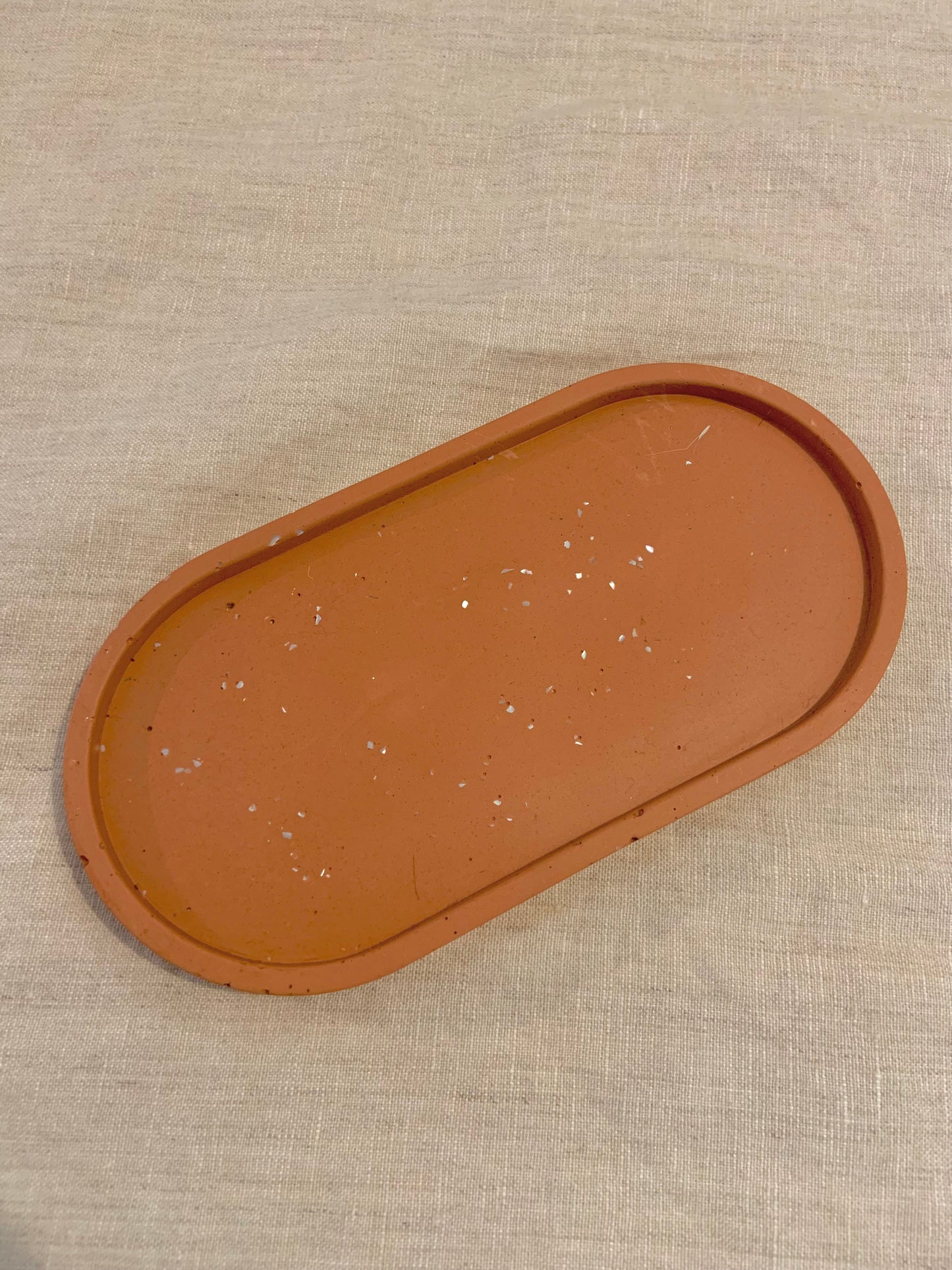 Vide poche ovale nacré