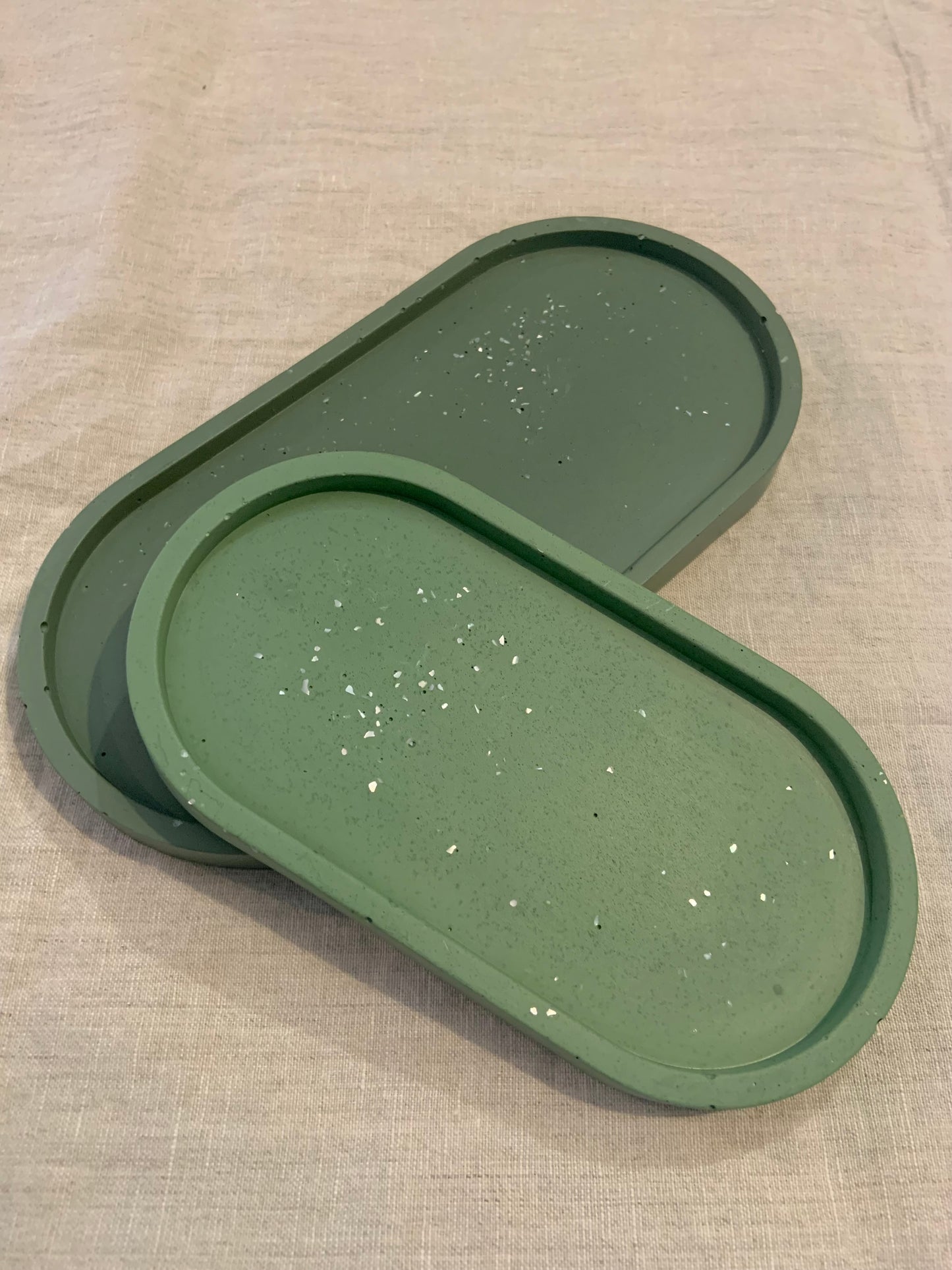 Vide poche ovale nacré