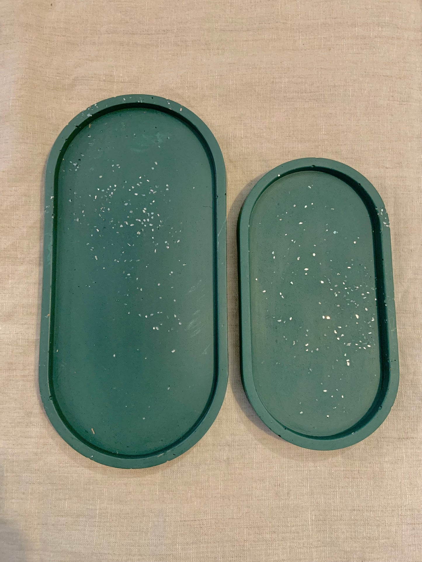 Vide poche ovale nacré